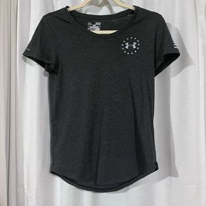 Small under armor wounded warriors shirt